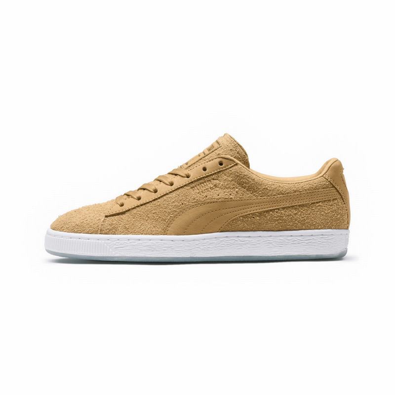 Basket Puma X Chapter Ii Suede Classic Homme Moutarde/Blanche Soldes 119OGILC